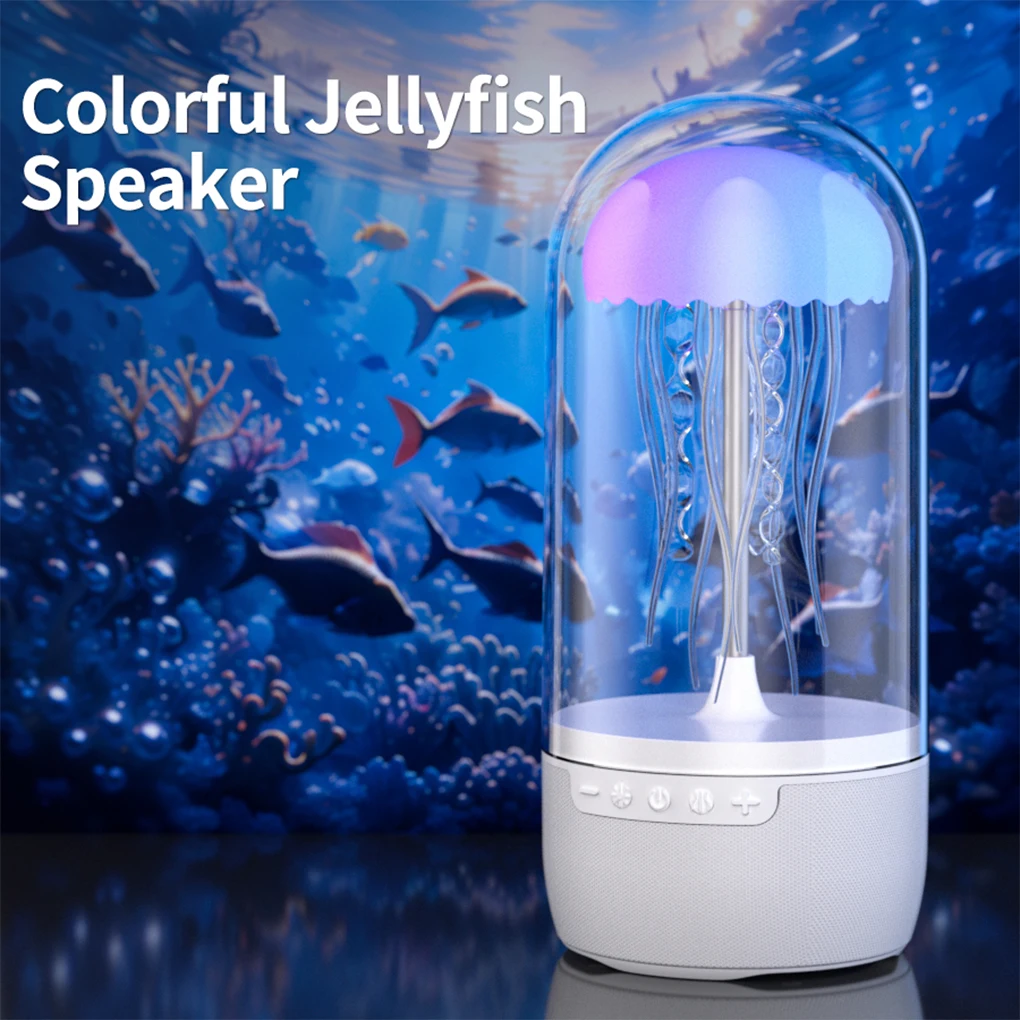 Bluetooth-Compatible Speaker HiFi Lights Move Music Eight Color Temperature Modes Rainbow Lights