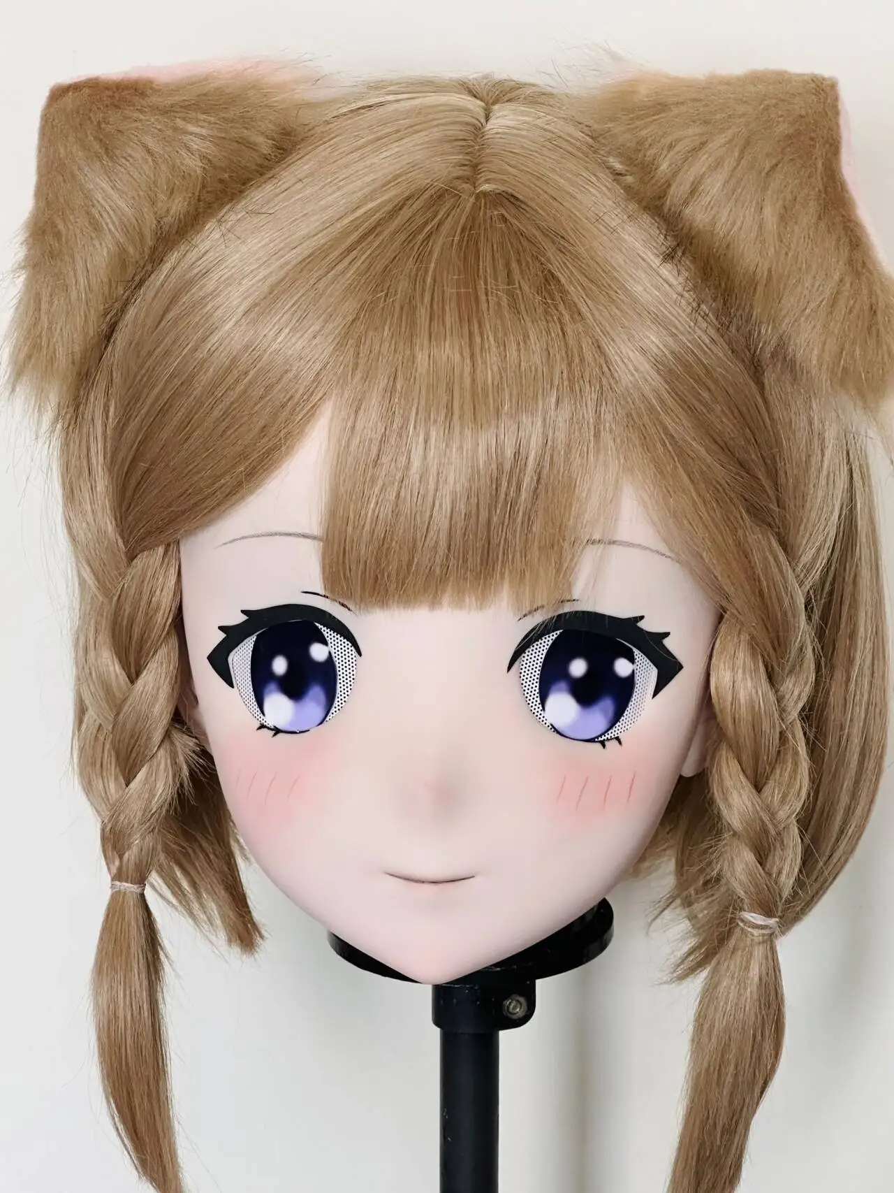 (XYQ03)Customize Character Crossdressing Female/Girl PLA Full Head With Lock Anime Cosplay Japanese Animego Kigurumi Mask