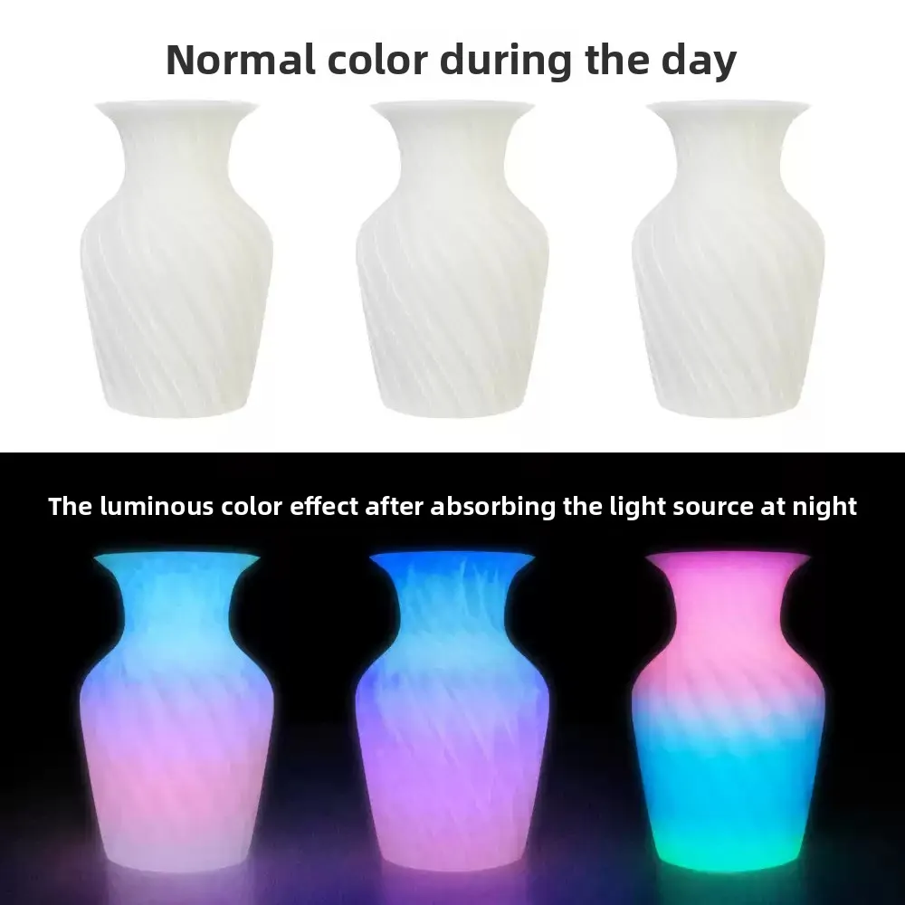1kg 1.75mm PLA 3D Printer Filament Glow in Dark Rainbow Multicolor No Clogging Smooth Printing 5