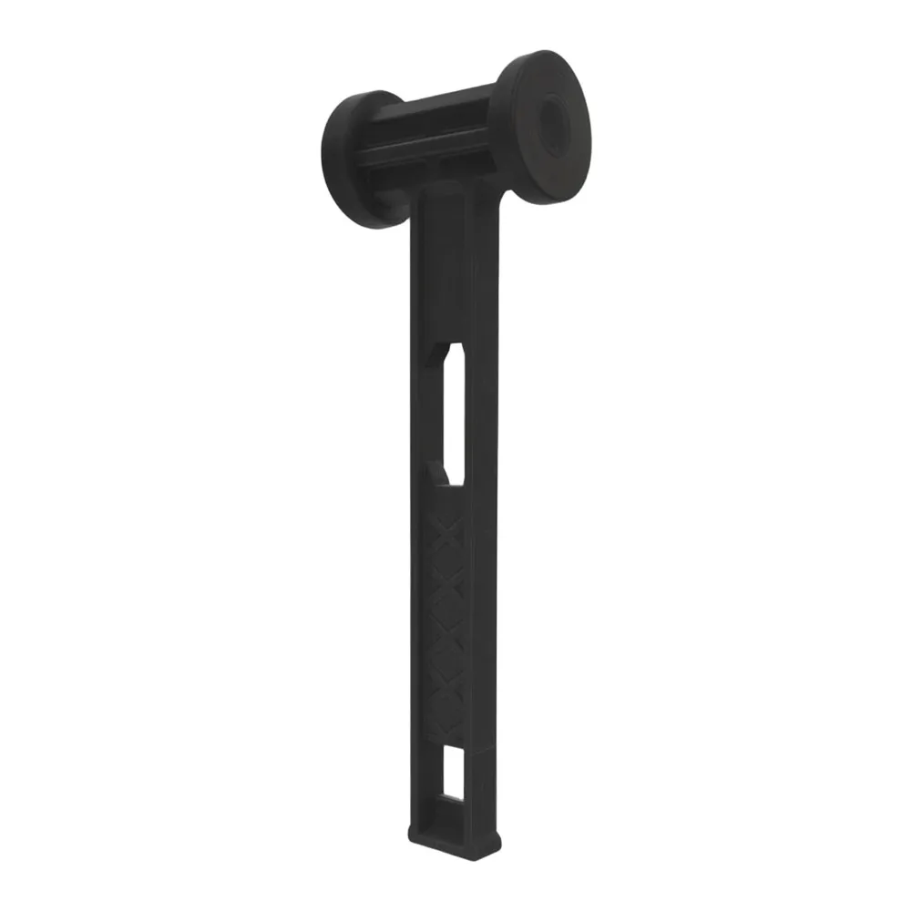 Lightweight PE Plastic Tent Hammer With Nail Puller Ergonomic Grip For Camping Stake Driver Outdoor Ground Peg Mallet Tool Black