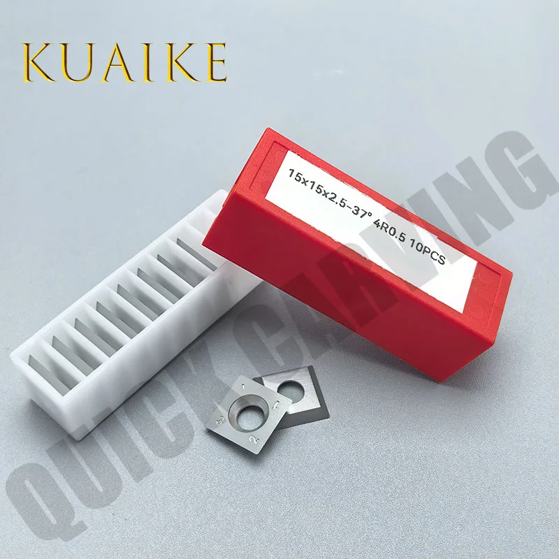 10 قطعة كربيد التنغستن مربع إدراج شفرات طحن 35 درجة مخرطة إزميل دوامة استبدال شفرة التخطيط 12X12X1.5mm 35 درجة #4