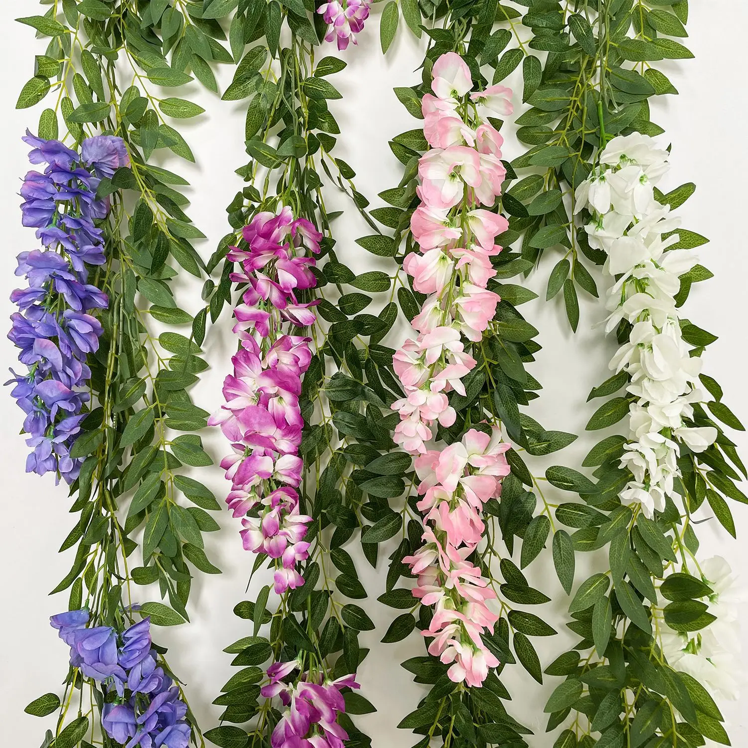 

Simulation of Abel Wisteria flower artificial flower rattan ceiling flower string vine hanging wedding decoration