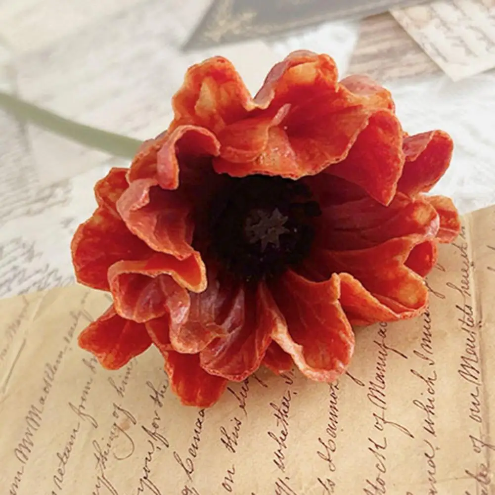 11.8" Artificial Flower Long Stem Faux Silk Ranunculus Bouquet Wedding Decoration Floral Arrangement Spring Table Centerpiece