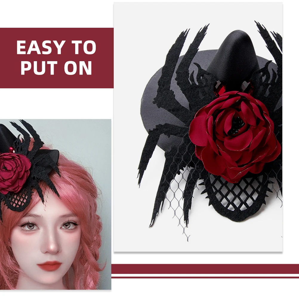 

Retro Women's Headwear Spider Fascinator Hair Clip for Wedding Tea Party Banquet Halloween Costume Accessories Vintage Style