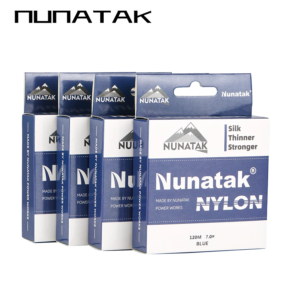 2024 NUNATAK New Nylon Fishing Line Full 120M Japan High Quality Monofilament Carp Line White Blue Green Nylon Sea Fishing Line