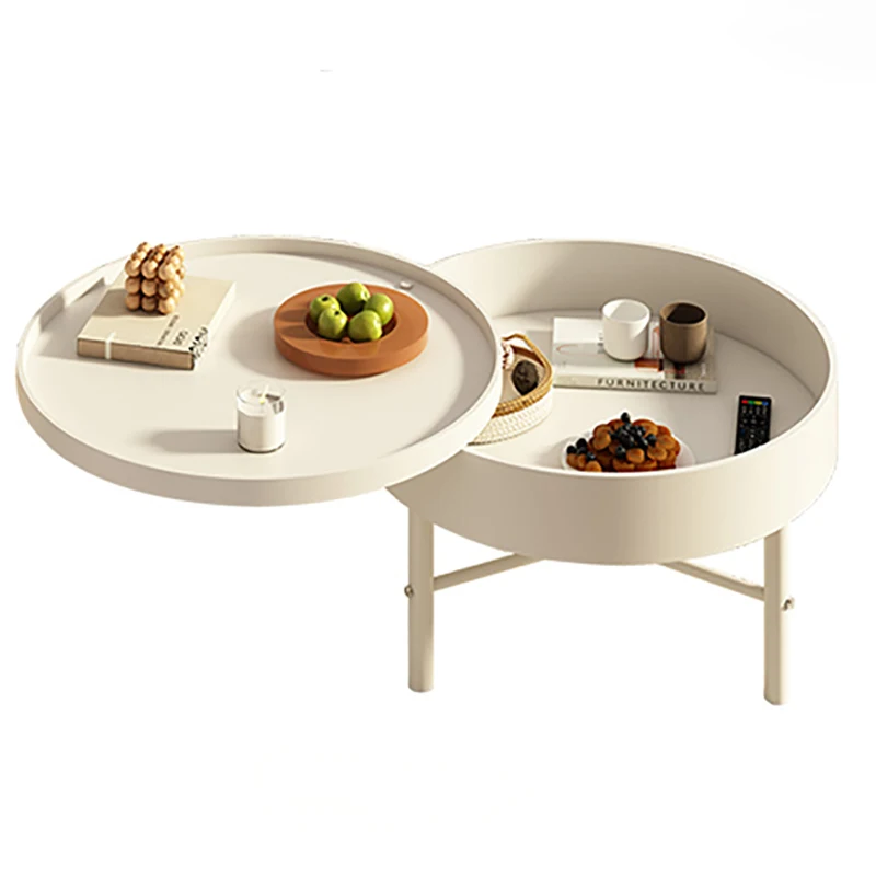 Petite Round Coffee Table Minimalist Design Organizer Cute Side Table For Living Room Table Basse Moderne Furniture Home