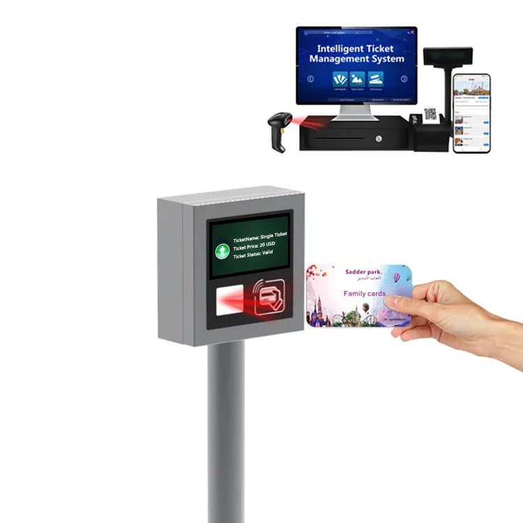 Smart Card Payment Kiosk RFID NFC UHF Wireless TCP/IP Coin Operated Card Reader Tickets Software