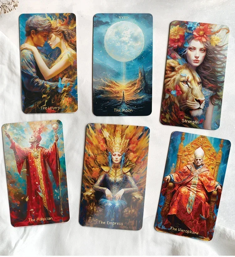 New Beginners Oracle Divination Deck Kingdom of Light Tarot Spanish High Quality 78 Matte Advanced 12x7 Attached PDF Guidebook