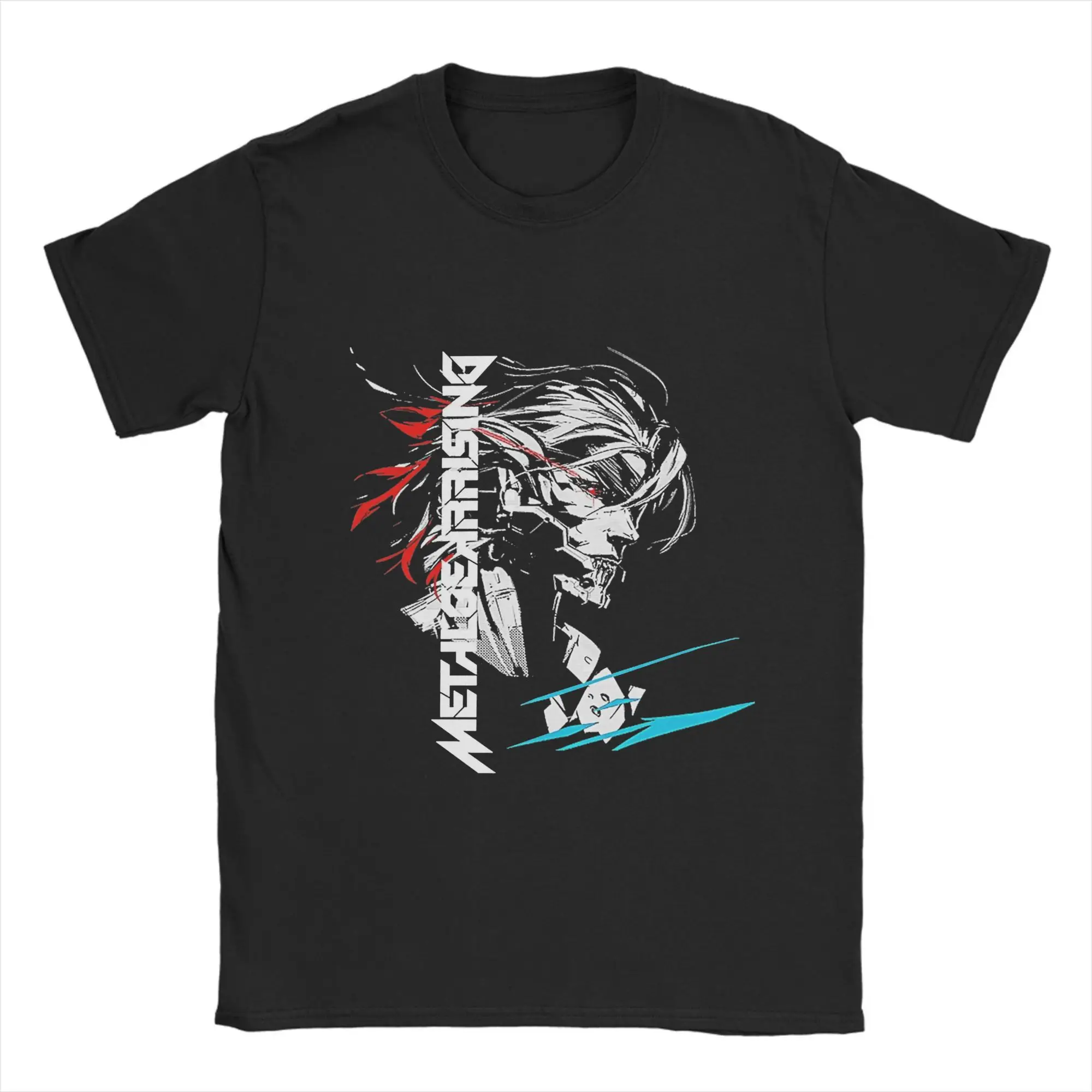 Camiseta METAL GEAR SOLID RISING INVERTED, camisetas divertidas de algodón 100% para hombre, camisetas de cuello redondo, ropa de manga corta, regalo de cumpleaños
