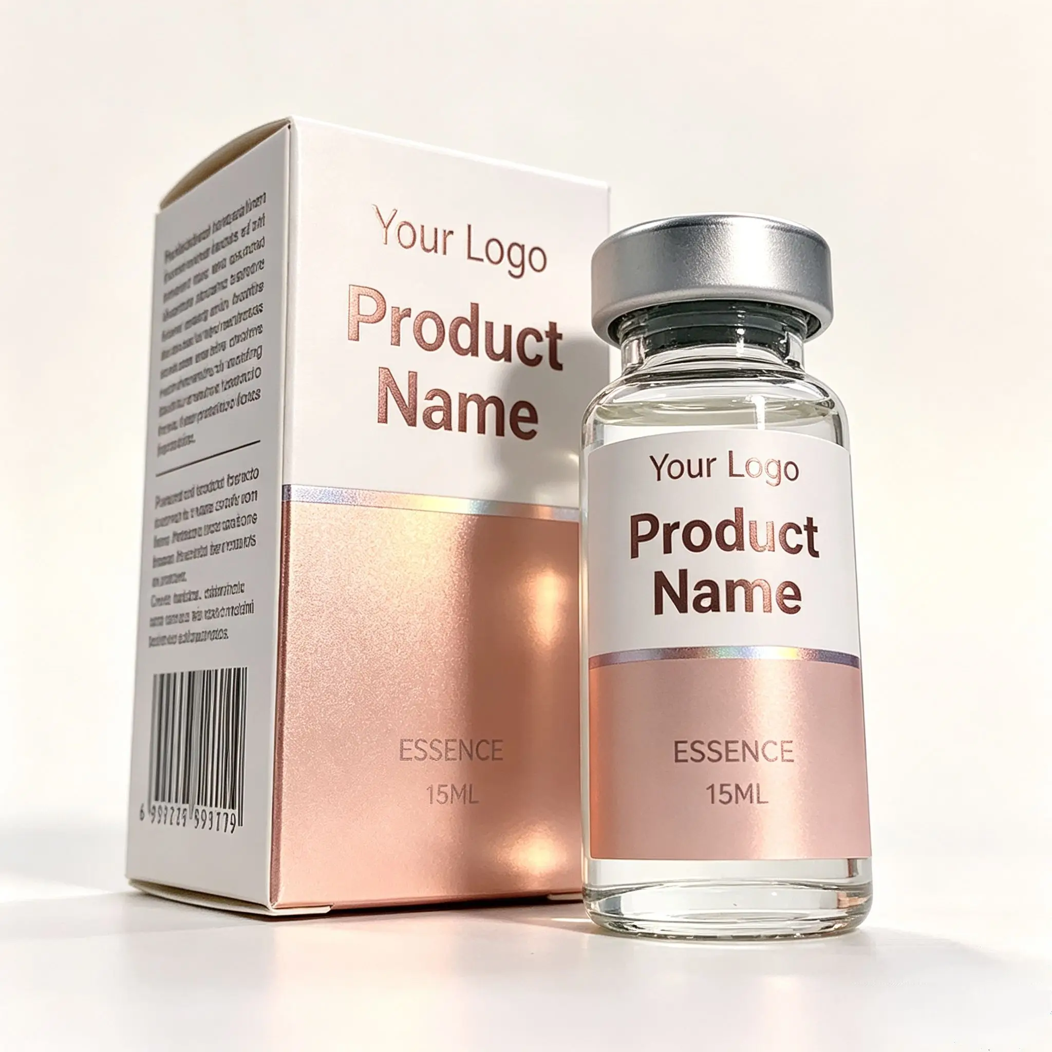 3ml 5ml 10ml Vial Custom Peptide Packaging Kit Color Boxes Self Adhesive Stickers Skincare Fitness Supplement Stickers