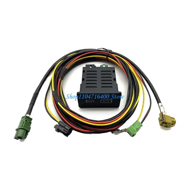 

y1gd Adapter USB High Speed Data Transfer Plug For Golf 7 MK7 B8 MIB2 System Vehicles