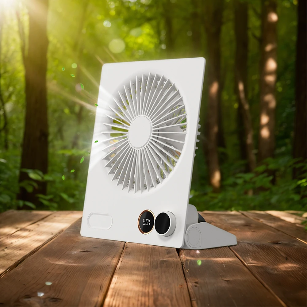 Ventilador de refrigeración portátil silencioso con Control remoto y velocidad del viento ajustable para uso en el hogar, la Oficina y al aire libre