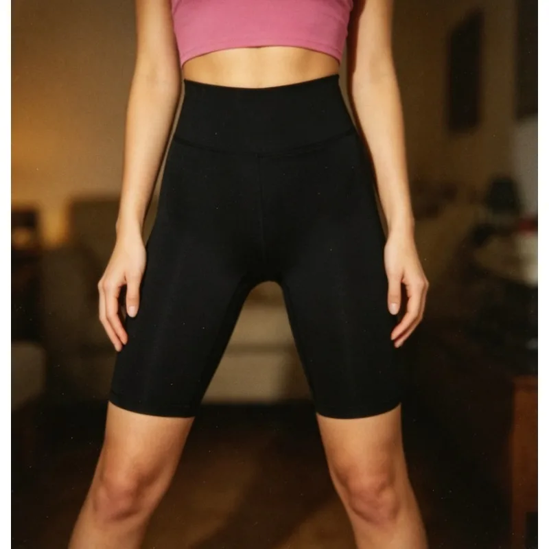 Lightweight High Waist Cropped Pants Sweat Wicking Bootcut Hem for Summer Jogging Tennis and Outdoor Activity