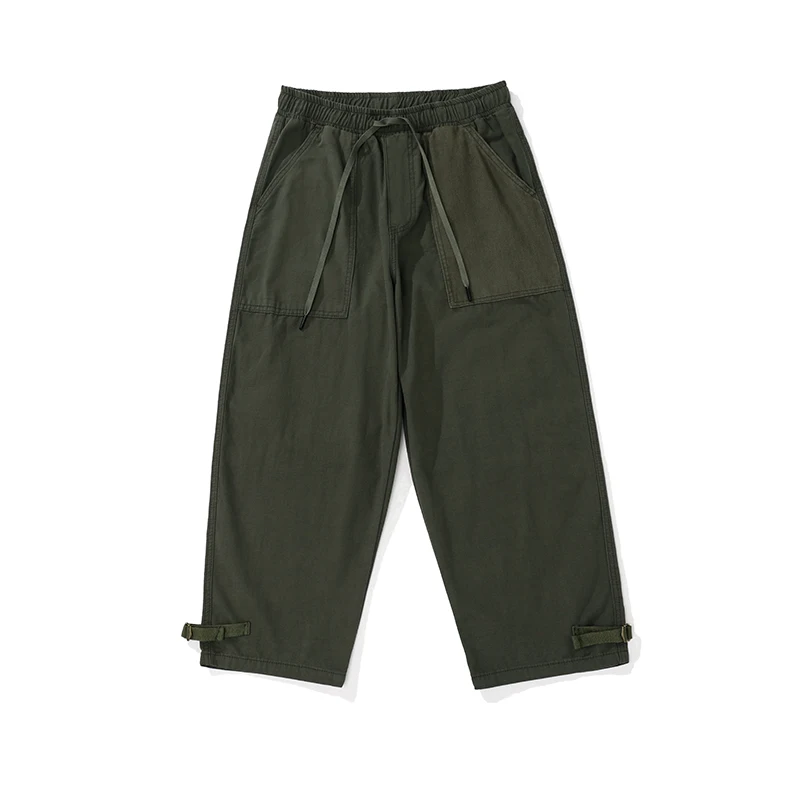 

Retro Japanese Sle y Work Trousers Men's Loose Casual Straight Leg Long Pants Spring Autumn Large ket Comfortable ...