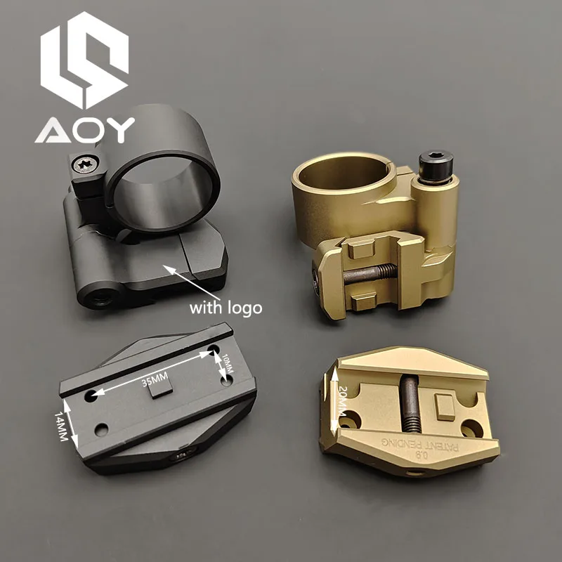 Airsoft Tactical Low Mount And Magnifier Mounts Combo 0.9