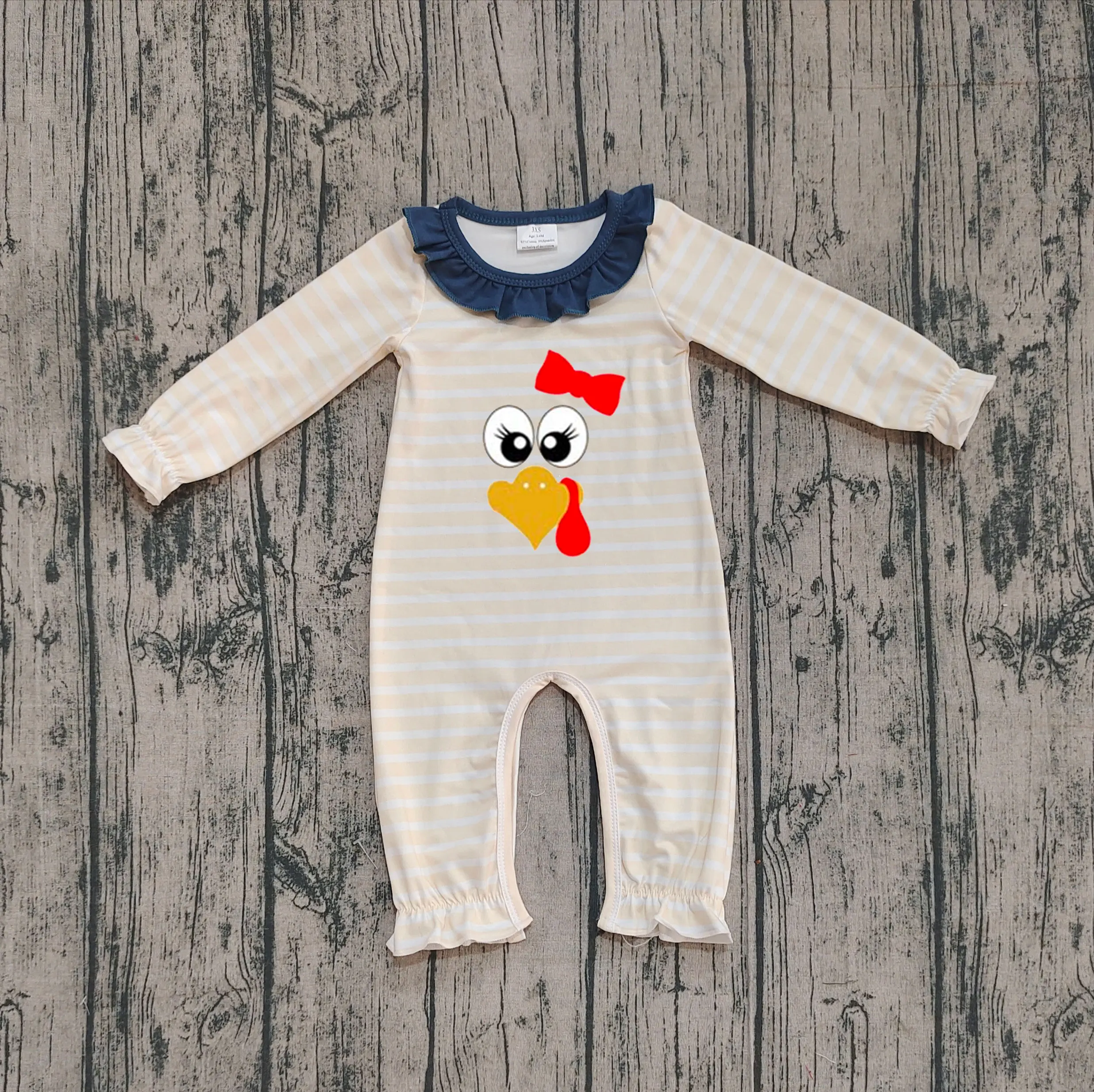 Z929-09 LR2424 طفل الفتيات فقاعات الرضع بذلة الاطفال قطعة واحدة الوليد رومبير طفل الشكر الملابس #1