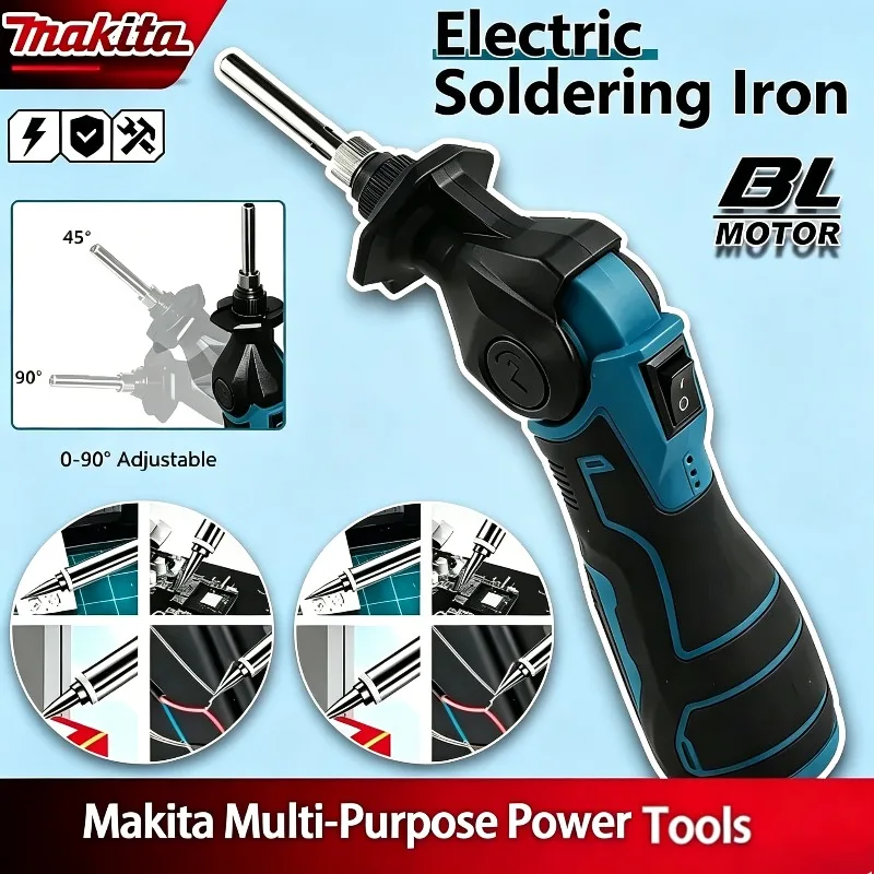 

Makita Wireless Soldering Iron Kit – Cordless Rechargeable 12V, Fast Heating Electric Alloy Welding Device for Repair