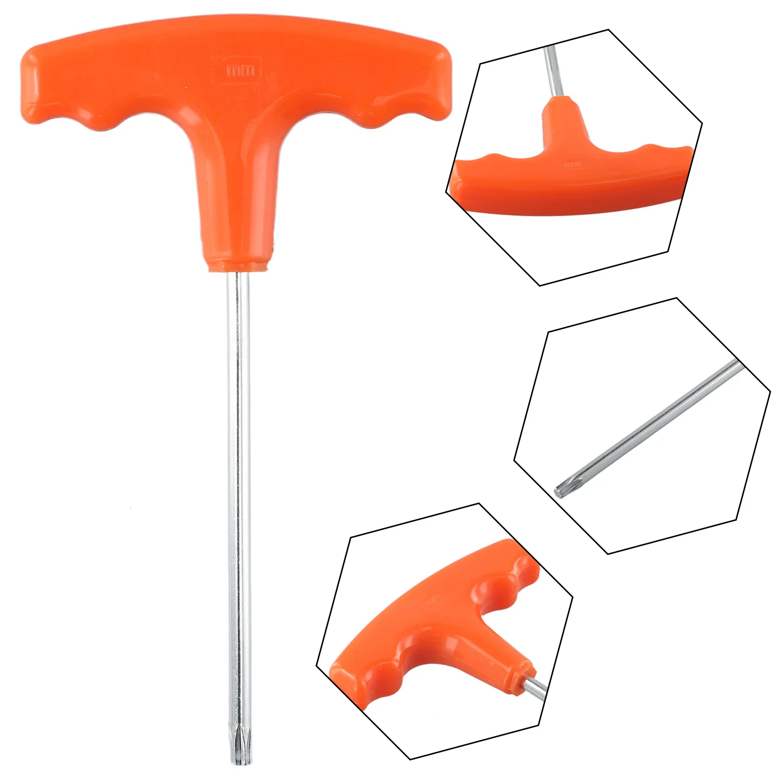 Tools Screwdriver 0.5cm Diameter Accessories Practical Parts Replacement Plastic Steel Orange Silver 0812 370 1000