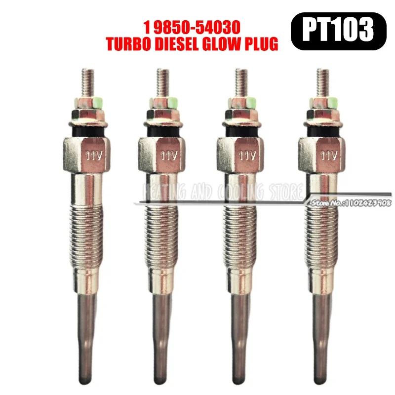 4Pcs PT103 Heater Glow Plug 19850-54030 19850-78200-71 For Toyota Hilux Hiace Land Cruiser 1DZ,3Z,15Z Diesel Engine 5FD 6FD 7FD