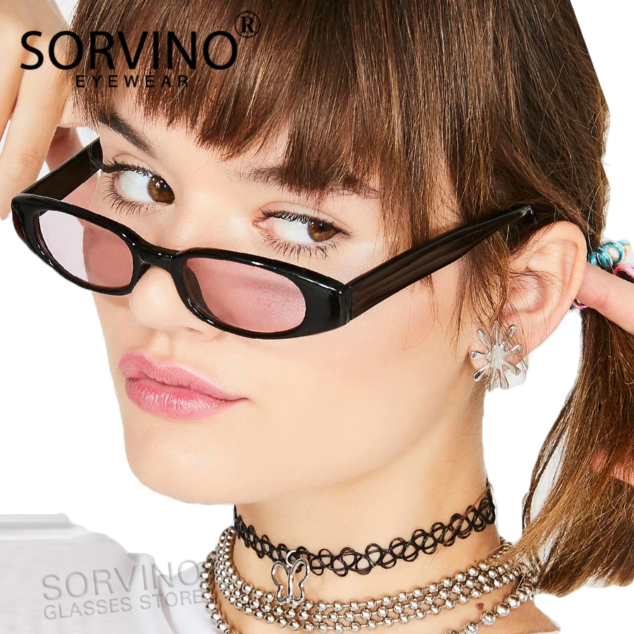 SORVINO Small Narrow Cat Eye Sunglasses 2023 Women Men Designer Festival Goggle Retro Tiny Candy Cateye Sun Glasses Shades SN224