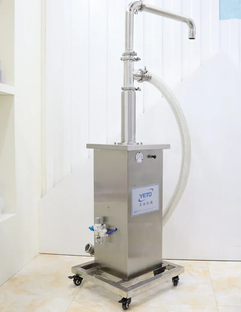 

stainless steel pneumatic piston liquid paste feeding machine cream food transfer pump