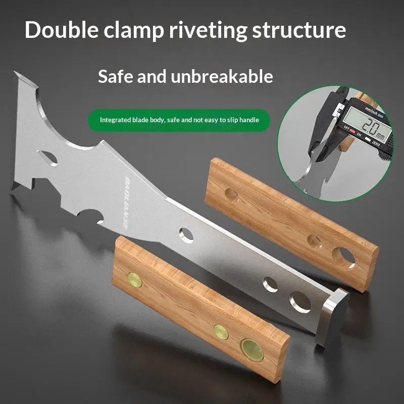 1Pcs Cleaning Shovel Hammerhead Nail Drywall Tool For Joint Taping Finishing Patching On Drywall Stainless Steel Painter Scraper