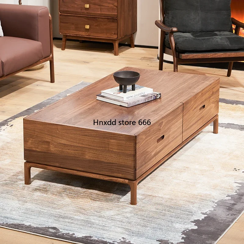 Household North American black walnut coffee table light luxury small tea table coffee table