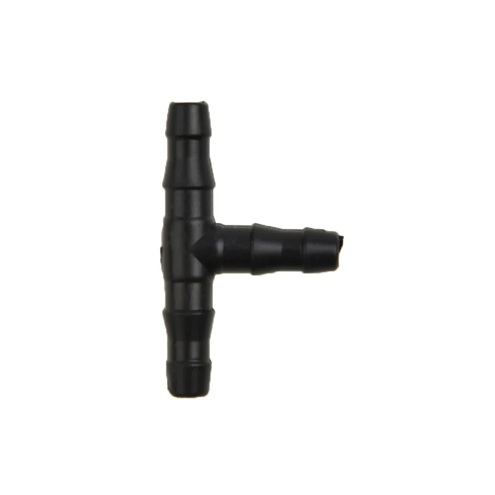 50 Plastic Tee Joint Hose Couplings Compatible with 4mm and 7mm Diameter Tubes for Efficient Garden Drip Irrigation Systems