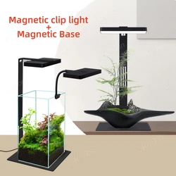LED Mini 9Pro Magnetic Clip Light Fish Tank Lighting Equipment Waterproof Full Spectrum Aquatic Plant Water Grass Light Aquarium