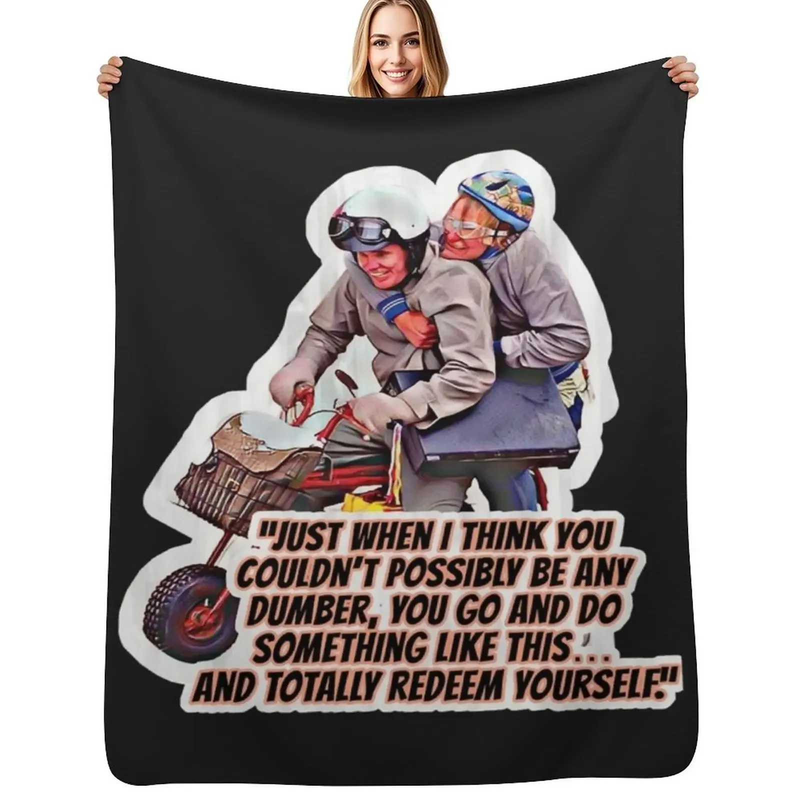 

Men Women Dumb _amp_ Dumber Throw Blanket Heavy Decorative Sofa For Baby wednesday Blanket