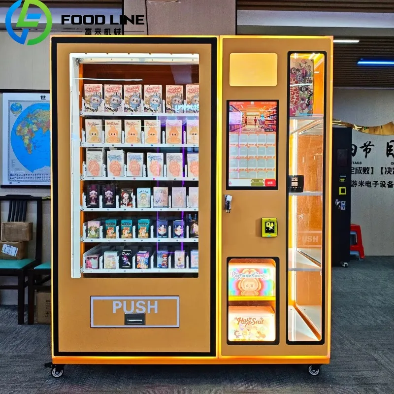 

Smart Blind Box Vending Machine for Kids Toys With Elevator Credit Card & Cash Payment Self-service Trading Card Vending Machine