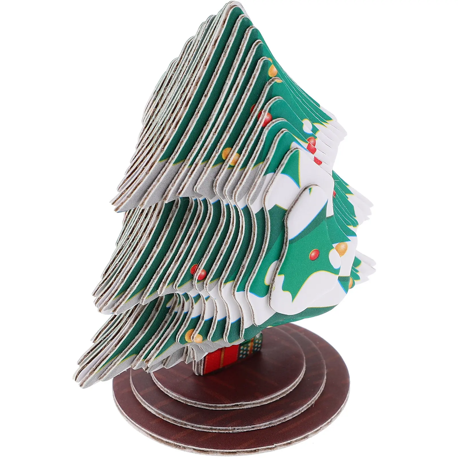 

1Set Christmas Tree 3D Puzzle Paper DIY Christmas Tree Kit Desktop Decoration Xmas Gift for Kids Hand Eye Coordination Logical
