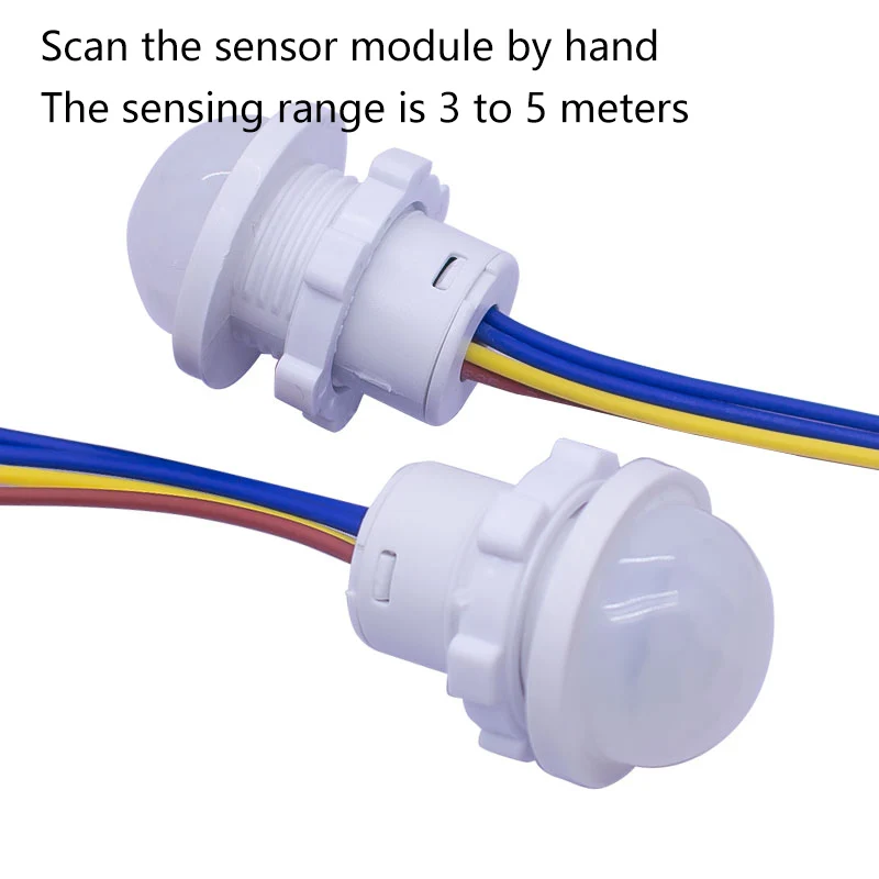 

Human body sensor switch AC110-220V DC12-24V PIR Infrared Motion Sensor probe transmission corridor intelligent delay
