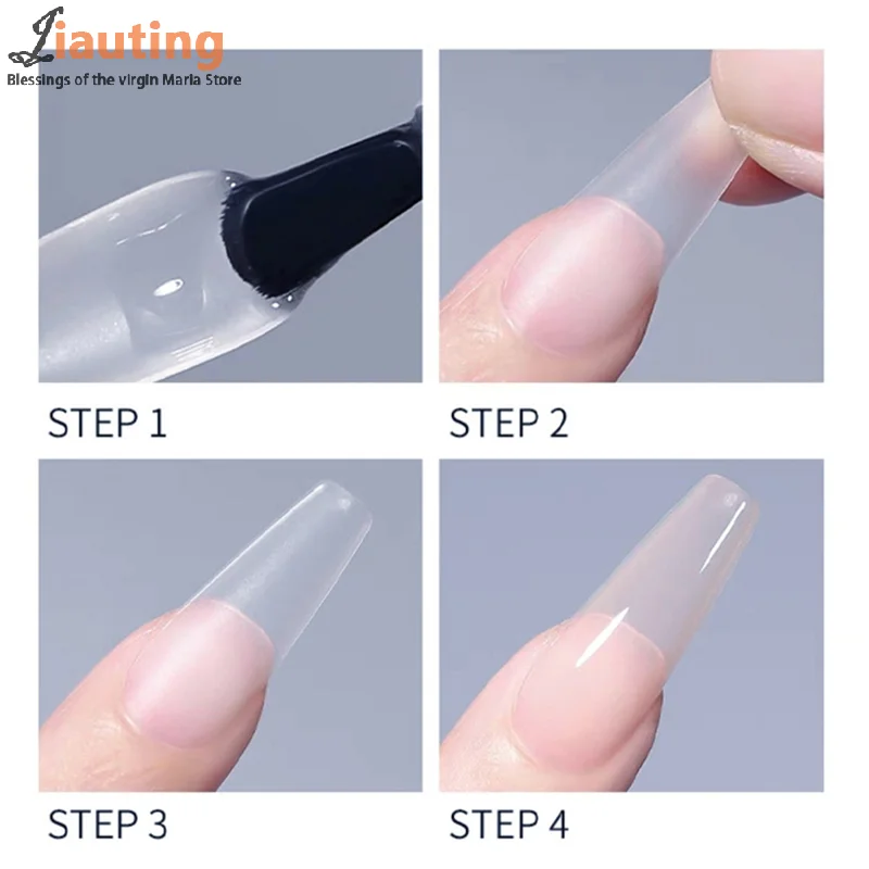 100개입/박스 무광 얇은 심리스 가짜 손톱 프레스온 네일 패치 풀커버 소프트 젤 네일 팁 연장용