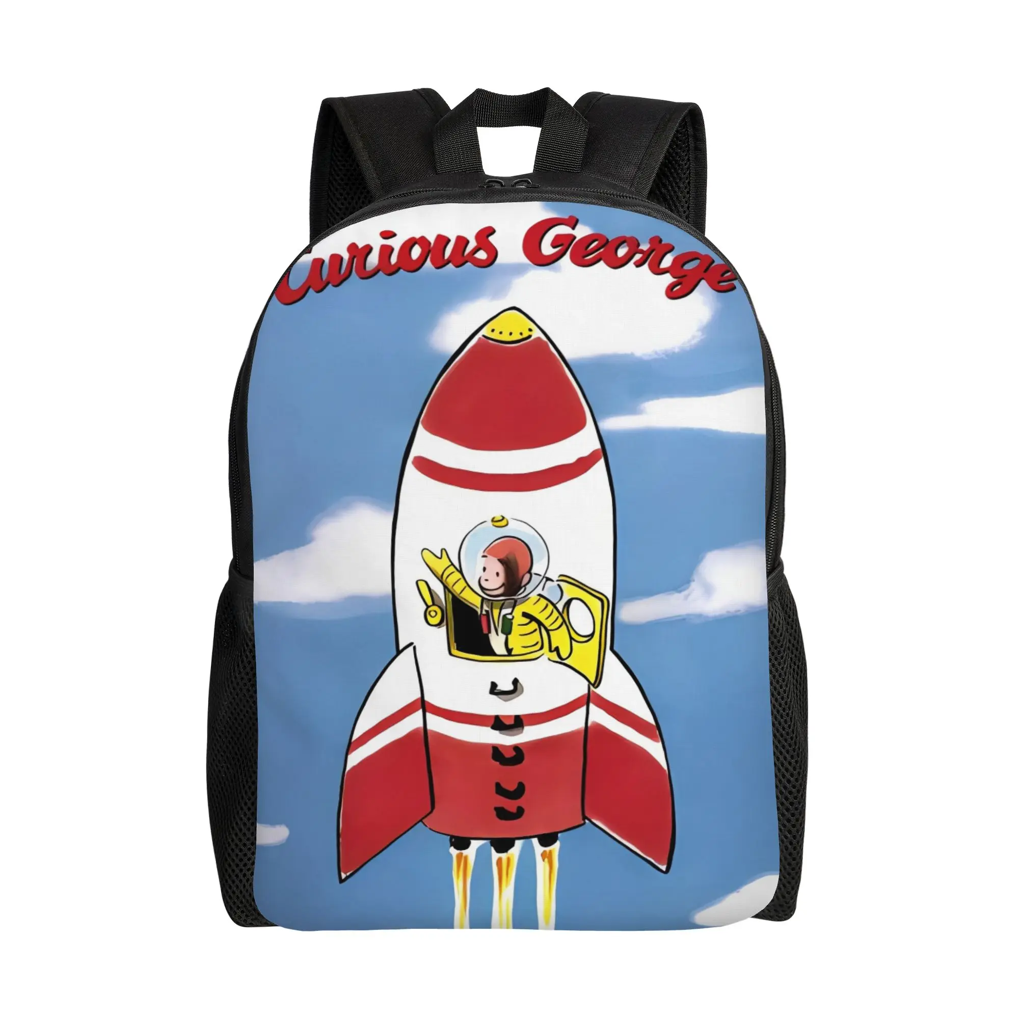 Cartoon Curious George Backpack  Camping Backpacks Girl Style School Bags High Quality Soft Rucksack