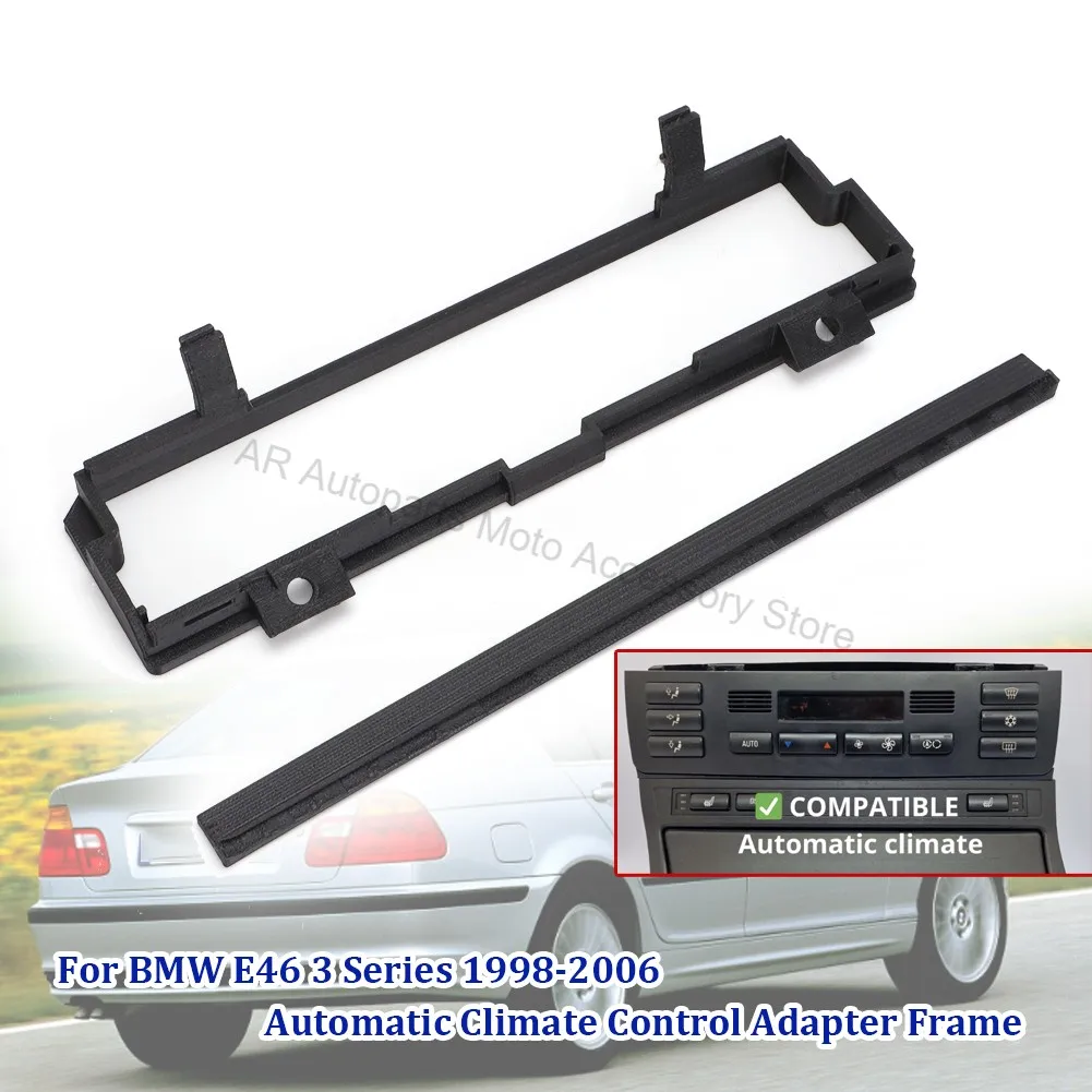 Kit de Reubicación de Climatizador 2DIN para BMW E46 320D 330D M3, Adaptador de Radio, Soporte de Montaje, Conversión