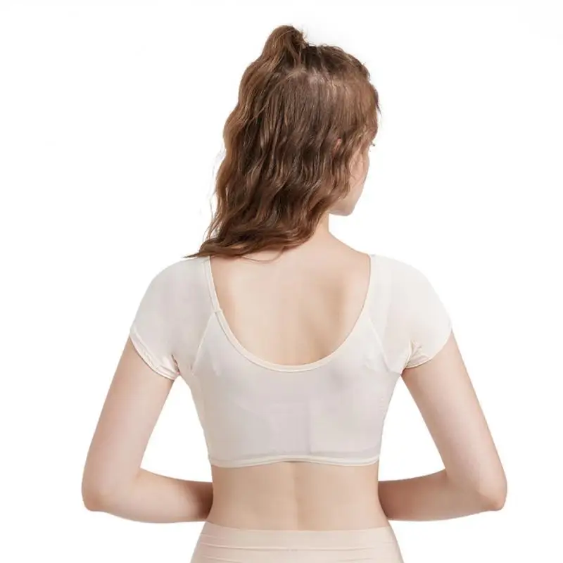 Almohadillas lavables para el sudor de las axilas, almohadillas para el sudor con forma de camiseta, protectores absorbentes de Perfume reutilizables, escudo Desodorante para mujeres