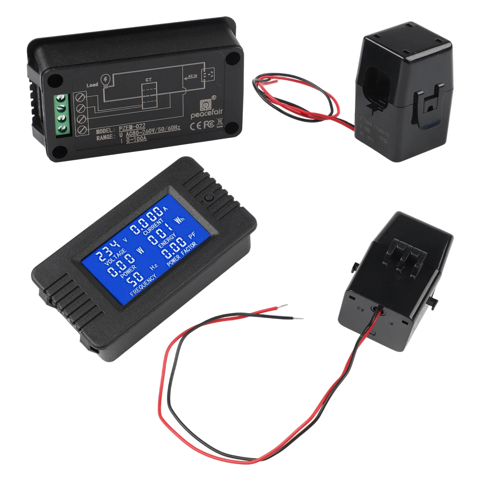 AC Voltage Meter Digital Meter For Electrical Testing Current Meter Backlight Control Feature Data Storage Function