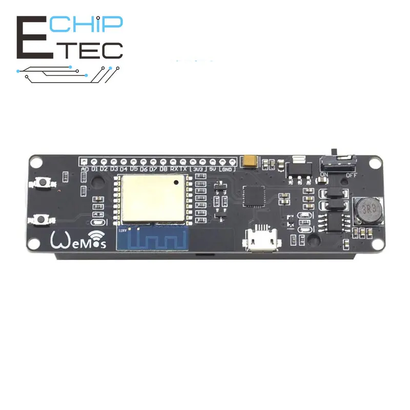 

For WeMos D1 ESP-Wroom-02 Mother Board ESP8266 Mini WiFi Nodemcu Module 18650 Charging Battery Development Board