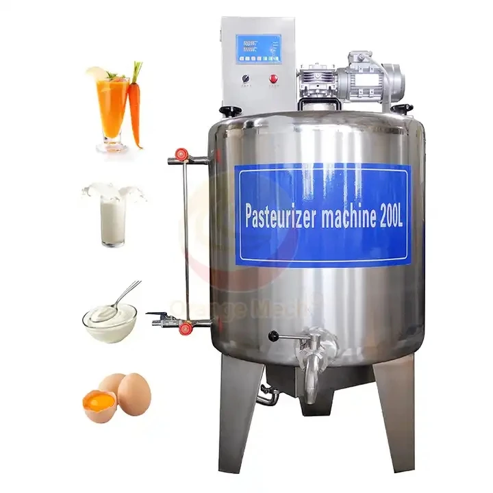 Automatic 100 Liter Pasteurizer Small Milk Process Plant Mini Fruit Juice Pasteurization Machine