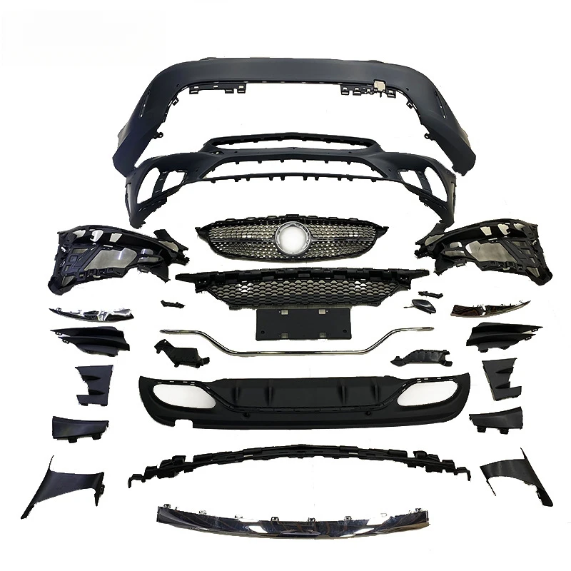 

Suitable for 19-20 Mercedes-Benz C-Class body kit, C300 front and rear bumper assembly