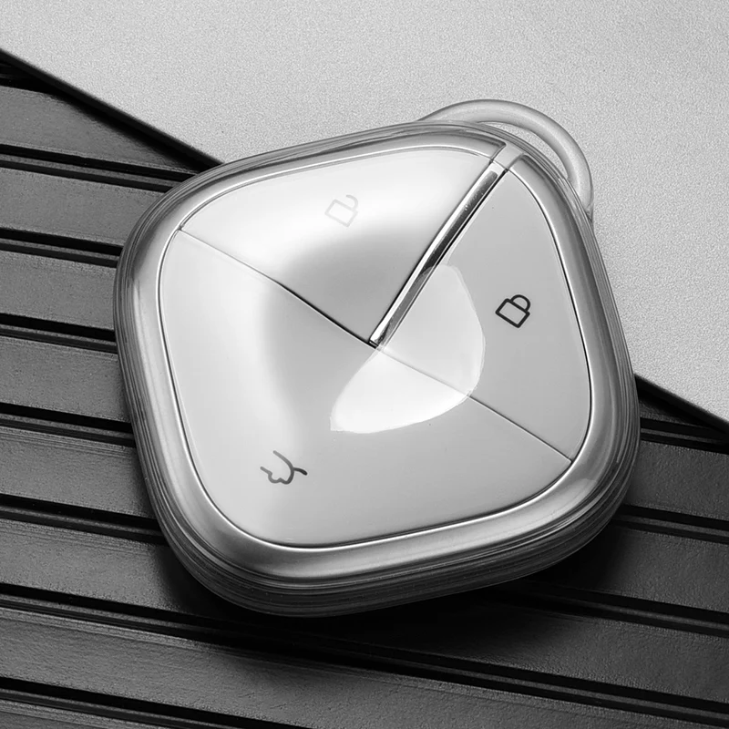 

For Wuling Binguo EV Cloud EV Kiwi EV Key Set Car Key Cover Car Key Case Accessories Anti-scratch Transparent Protective Cover