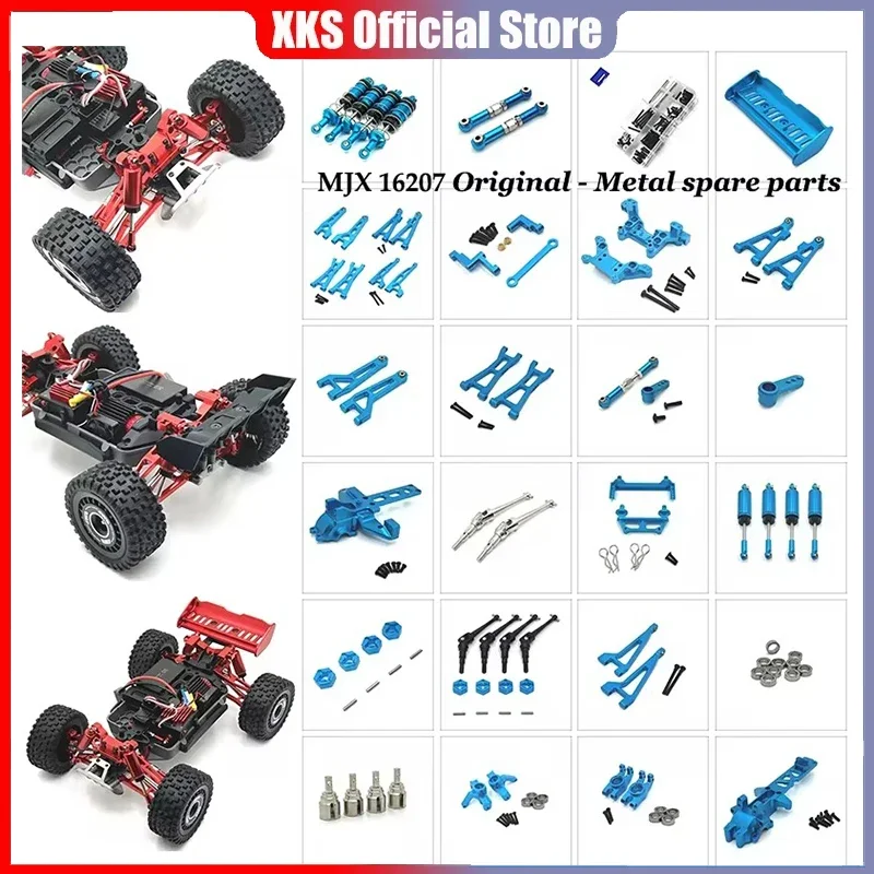 

Upgrade Aluminum Alloy Spare Parts Full Set for Mjx 16207 16208 16209 16210 H16H H16P H16E 1/16 Brushless High Speed R/C Cars