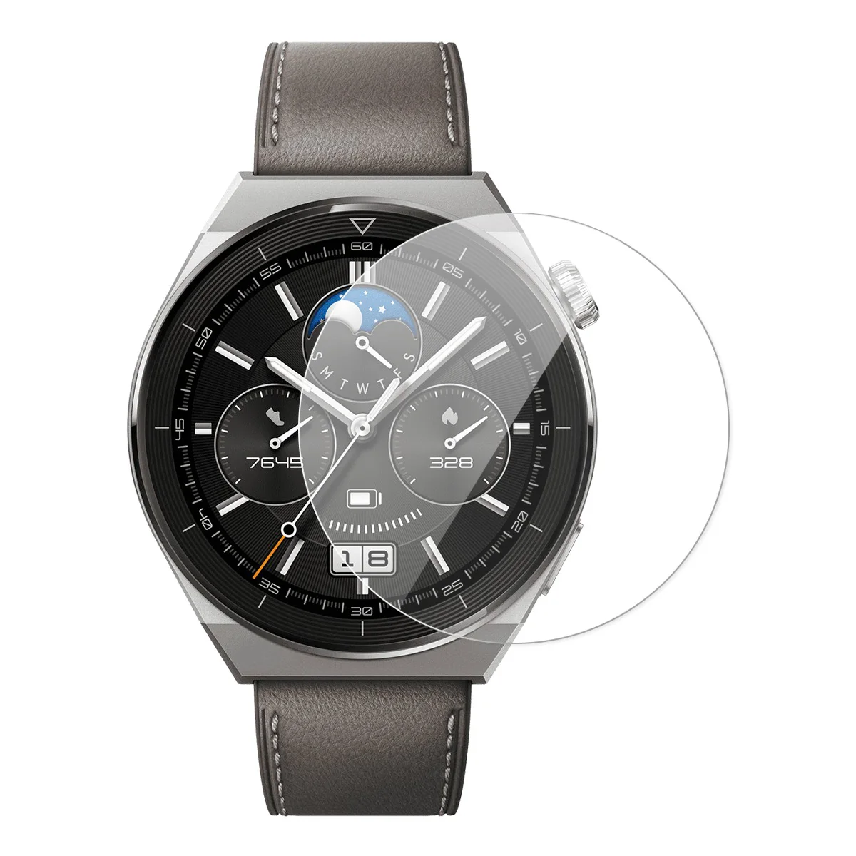 

Для Huawei Watch GT 5 41 мм Защитная пленка для экрана 9H из алюминиево-кремниевого стекла - прозрачная