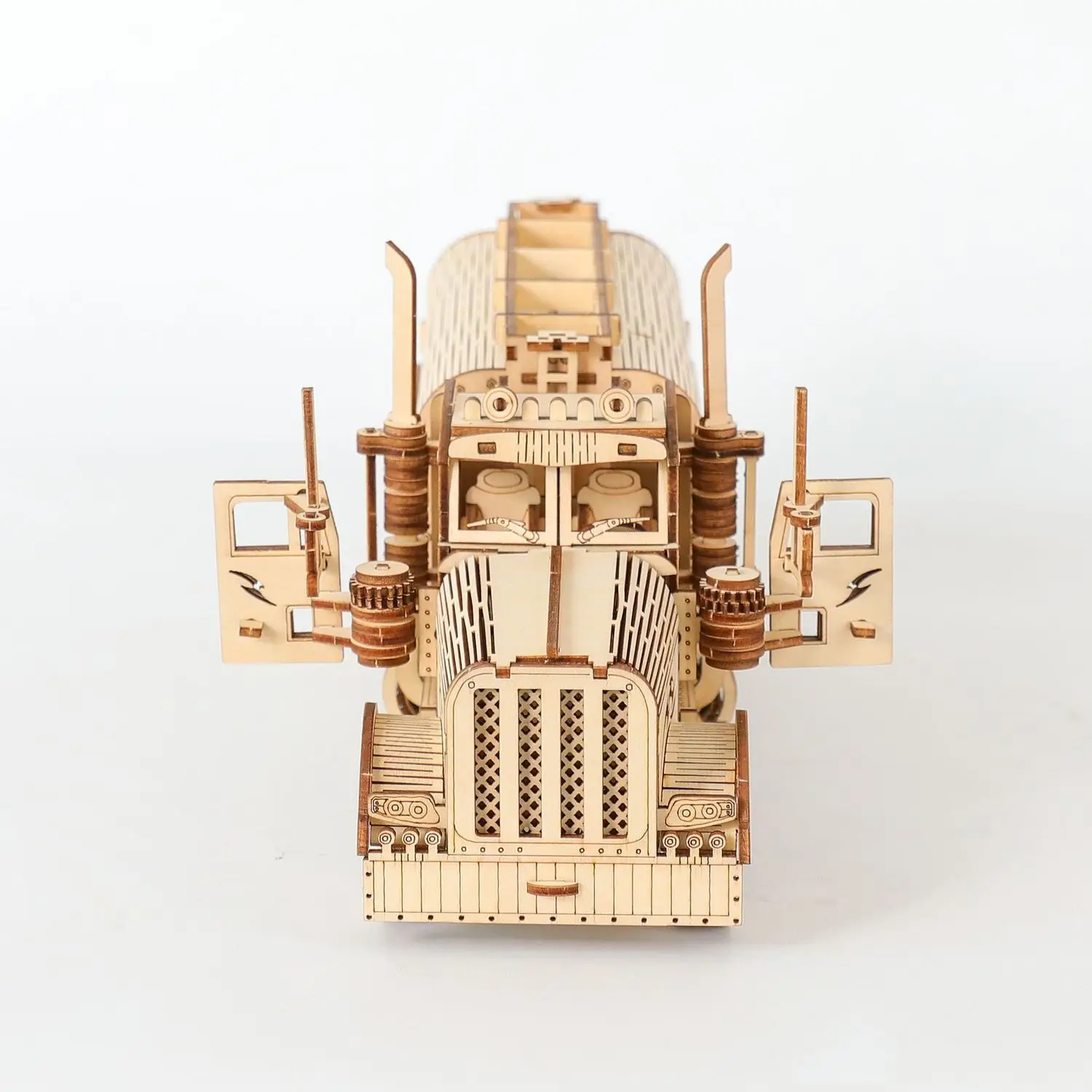 Puzzle in legno 3D Modello di camion del carburante Kit di blocchi di costruzione Assemblaggio Puzzle Giocattolo Regalo per bambini Modello di camion per adulti Decorazione regalo