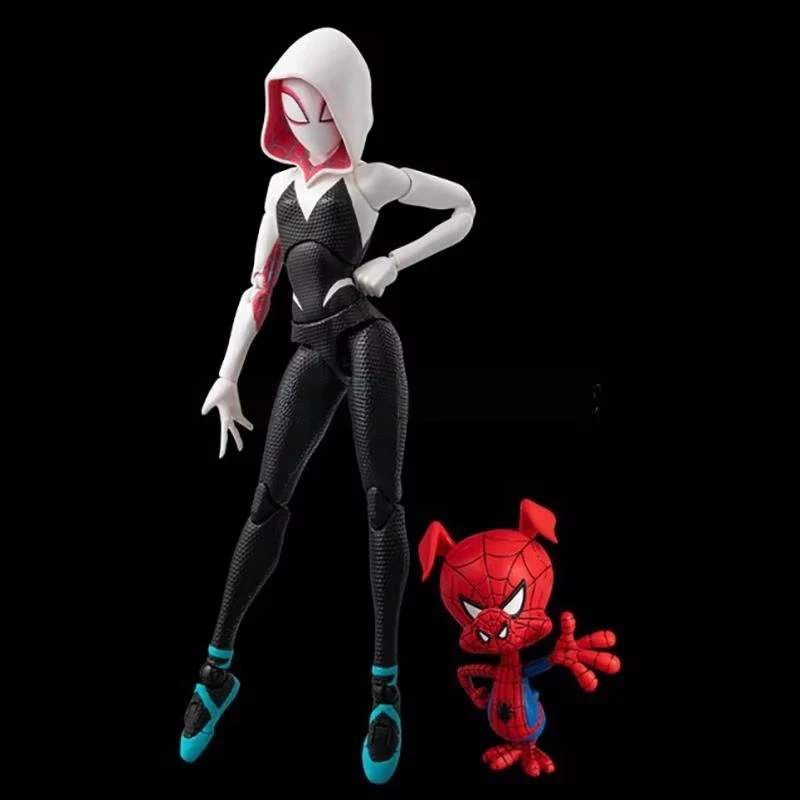 Spider-Man：Into The Spider-Verse Gwen Stacy Anime Action Figure Collectible Toys Model Ornament Boys Birthday Gift - view 3