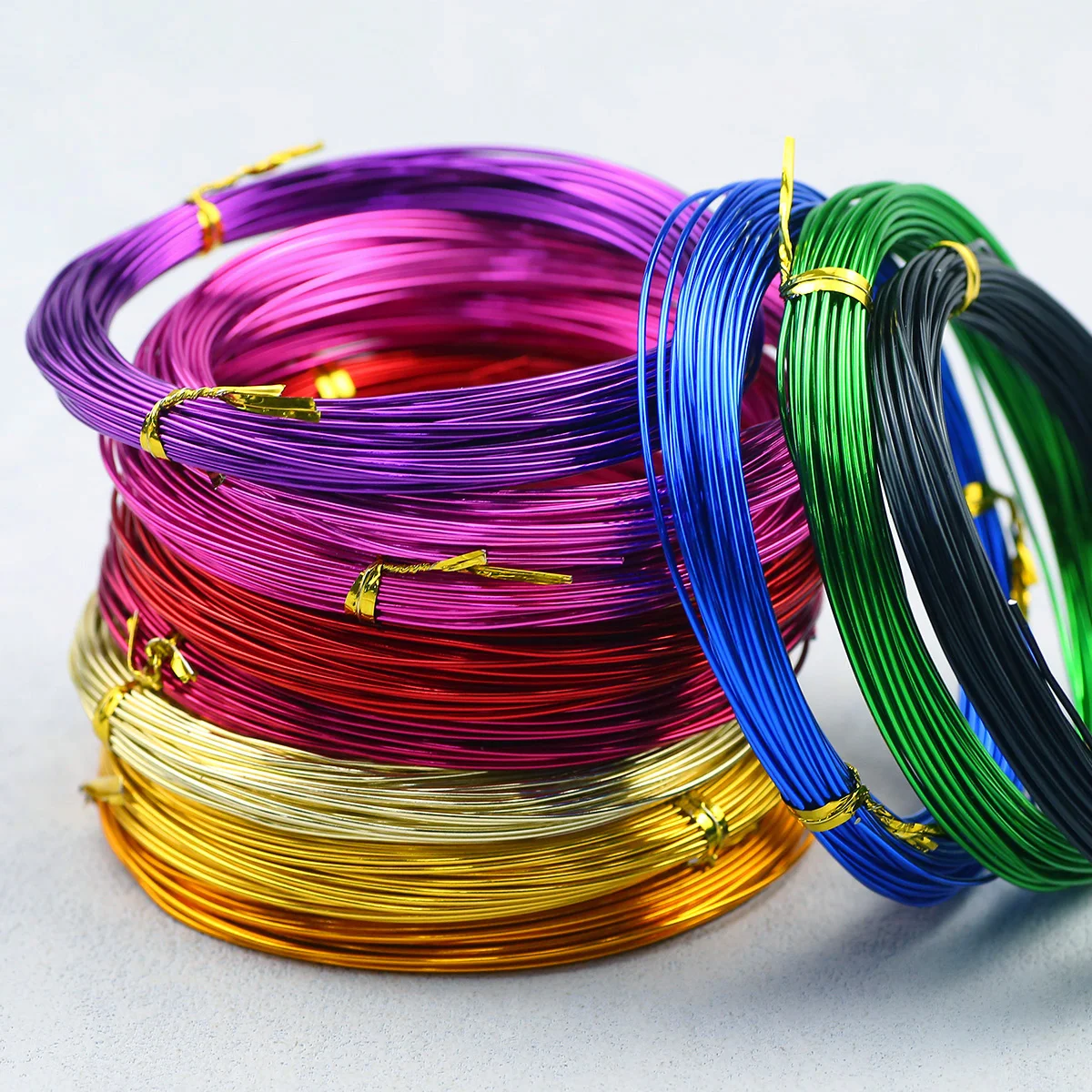 

10/20m 1.0mm Aluminum Wire Color Painted Metal Cord for DIY Jewelry Making Bracelets Necklace Keychain Findings Accessories