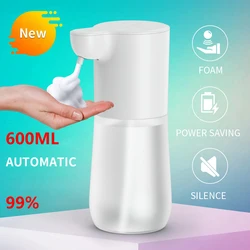 Touchless Sensor Automático Soap Dispenser, Sanitizer de Espuma Líquida, Carregamento USB, Sensor Infravermelho Inteligente, Mão