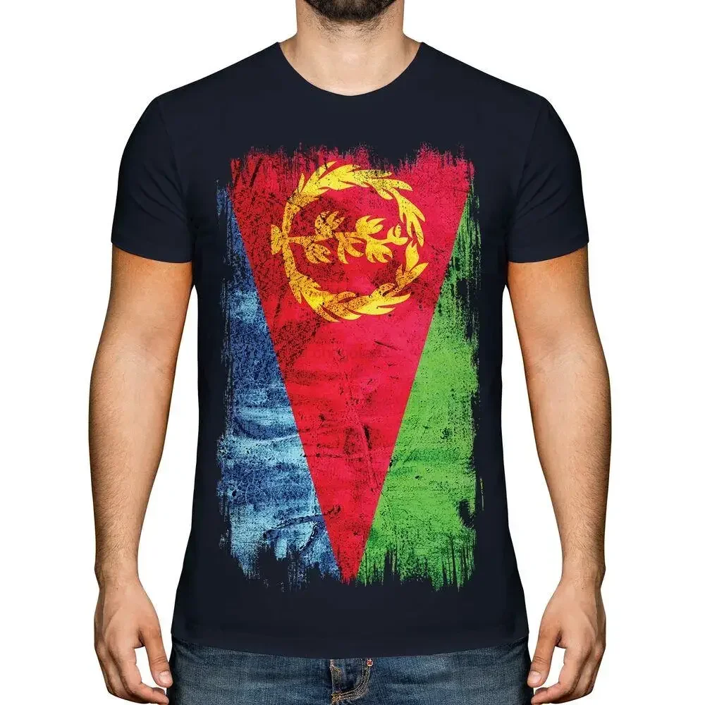 ERITREA GRUNGE FLAG MENS T-SHIRT TEE TOP IRITRIYA ERITREAN ERTA SHIRT FOOTBALL