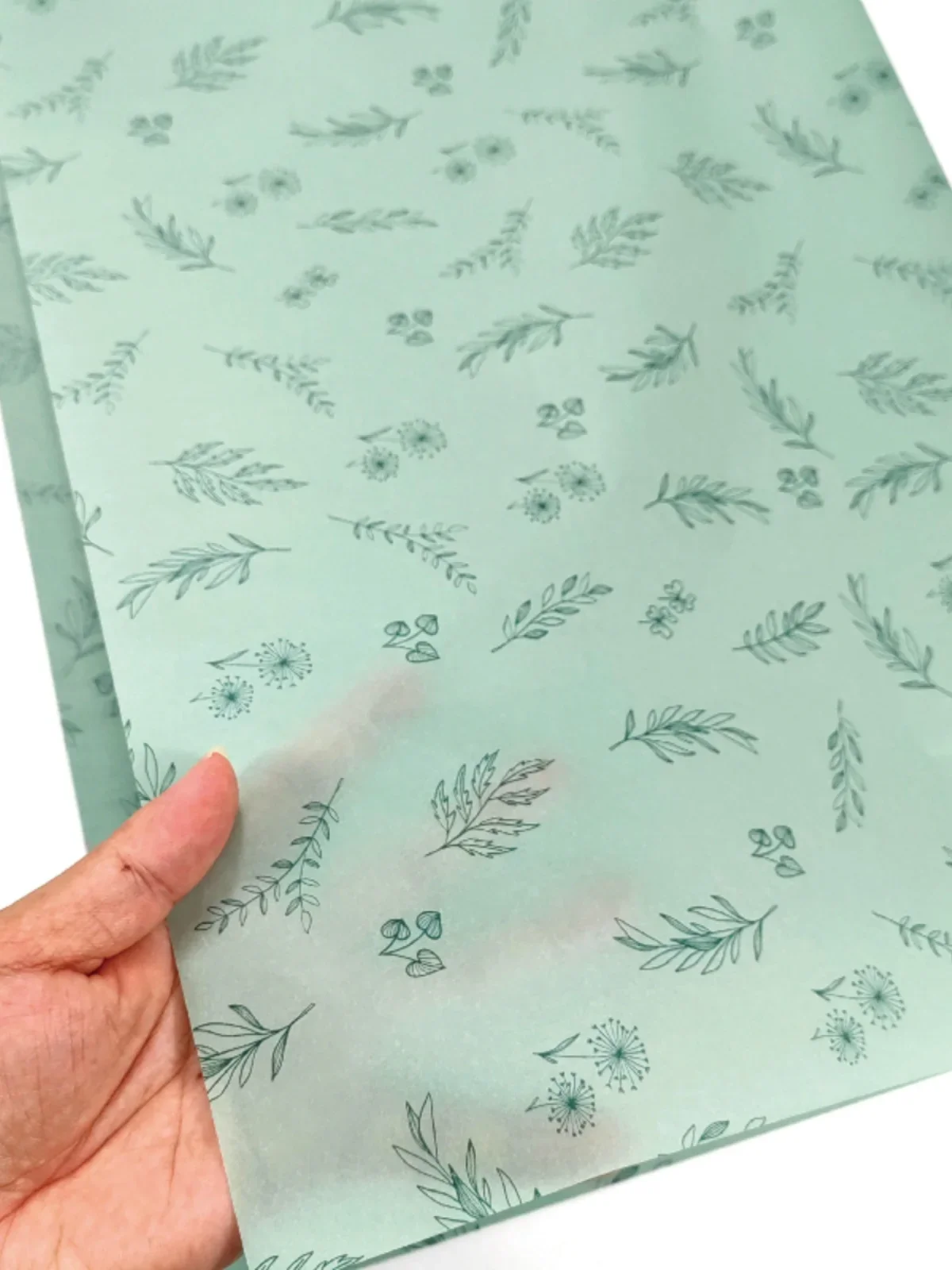 50x70cm Plant Printing Gift Tissue Paper Lining Packaging Paper Packaging for Business Order 50 Sheets/lot view 3